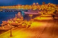 Alghero (Sardinia) at night Royalty Free Stock Photo