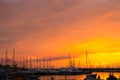 Alghero sunset Royalty Free Stock Photo