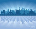 Algiers Algeria city skyline vector silhouette