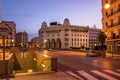 Algiers, Algeria Ã¢â¬â February 21, 2014 Ã¢â¬â Sunrise at the Algiers Central Post Office Royalty Free Stock Photo