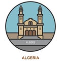 Algiers. Cities and towns in Algeria Royalty Free Stock Photo