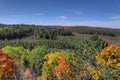 Algonquin forest overlook in fall Royalty Free Stock Photo