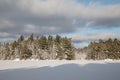 Snowy winter scene in Algonquin Park