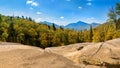 Algonquin Peak as viewed from Mt Marcy hiking trail Royalty Free Stock Photo