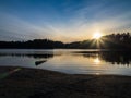 Algonquin Provincial Park Mew Lake Evening Sunset Royalty Free Stock Photo