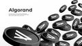 Algorand ALGO cryptocurrency concept banner background