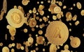 Algorand Algo cryptocurrency symbol golden coin 3d illustration