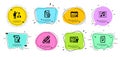 Algorithm, Certificate and Edit statistics icons set. Creative painting, Calendar graph and Checked file signs. Vector