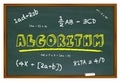 Algorithm Chalkboard Learn Math Equation Solution Royalty Free Stock Photo