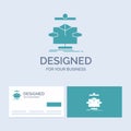 Algorithm, chart, data, diagram, flow Business Logo Glyph Icon Symbol for your business. Turquoise Business Cards with Brand logo Royalty Free Stock Photo