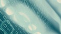 Algorithm data processing binary code, digital cyberspace Royalty Free Stock Photo