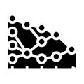 algorithm data science glyph icon vector illustration Royalty Free Stock Photo
