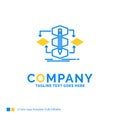 Algorithm, design, method, model, process Blue Yellow Business L