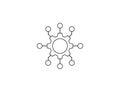 Algorithm, engineering, channel icon. Vector illustration.