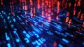 algorithm high tech style of dissolving binary code Royalty Free Stock Photo