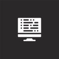 algorithm icon. Filled algorithm icon for website design and mobile, app development. algorithm icon from filled artificial Royalty Free Stock Photo