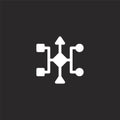 algorithm icon. Filled algorithm icon for website design and mobile, app development. algorithm icon from filled development Royalty Free Stock Photo