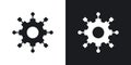 Algorithm icon isolated on white background