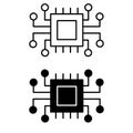 Algorithm icon vector set. api illustration sign collection. programming symbol. Royalty Free Stock Photo