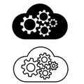 Algorithm icon vector set. api illustration sign collection. programming symbol. Royalty Free Stock Photo