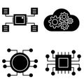 Algorithm icon vector set. api illustration sign collection. programming symbol. Royalty Free Stock Photo