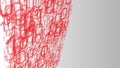 Algorithm machine learning, zeros ones abstract art vector background Royalty Free Stock Photo