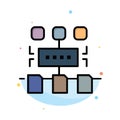 Algorithm, Program, User, Document Abstract Flat Color Icon Template Royalty Free Stock Photo