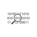 Algorithm, search, code vector icon. Security vector icon