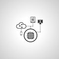 algorithm simple isolated icon. algorithm simple isolated vector icon. algorithm simple isolated vector icon