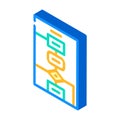 algorithm software data science isometric icon vector illustration