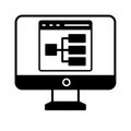 Algorithm Vector icon which can easily modify or edit . Royalty Free Stock Photo