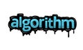 ALGORITHM writing vector design on white background Royalty Free Stock Photo