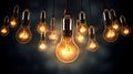 Algorithmic Ambiance: Suspended Light Bulbs with Neural Imagery
