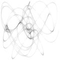 Abstract curve geometric line art sketch illustration