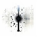 Algorithmic Art Array Composition Isolated On White Background Image