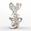 Algorithmic Art Sculpture Isolated On White Background Image Royalty Free Stock Photo