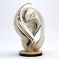 Algorithmic Art Sculpture Isolated On White Background Image Royalty Free Stock Photo