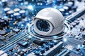 Algorithmic security and CCTV surveillance monitor urban behavioral anomalies, enhancing safety protocols and secure living with l