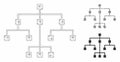 Algorithmic Tree Vector Mesh 2D Model and Triangle Mosaic Icon Royalty Free Stock Photo