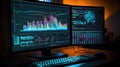algorithms data on computer screen