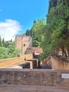 Alhambra Alcazaba Castle Towers Ruins Granada Andalusia Spain Royalty Free Stock Photo