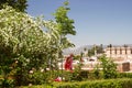 Alhambra castle gardens Royalty Free Stock Photo