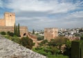 Alhambra castle in Granada, Spain Royalty Free Stock Photo