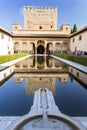 Alhambra Court of the Myrtles South Portico Royalty Free Stock Photo