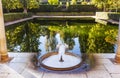 Alhambra Courtyard El Partal Pond Granada Andalusia Spain Royalty Free Stock Photo