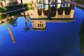 Alhambra Courtyard El Partal Pond Granada Andalusia Spain Royalty Free Stock Photo