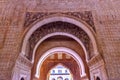 Alhambra Courtyard Myrtles Arches Granada Andalusia Spain Royalty Free Stock Photo