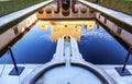 Alhambra Courtyard Myrtles Pool Reflection Granada Spain Royalty Free Stock Photo