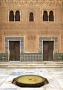 Alhambra de Granada. Comares courtyard Royalty Free Stock Photo