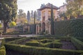 Alhambra, Gardens Nazarias palace, Granada, Spain